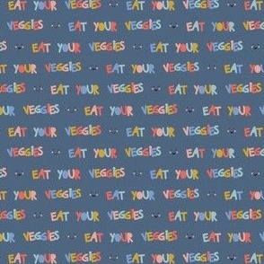 Eat your veggies multicolor blue by DEINKI