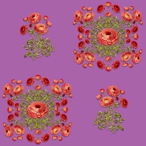 PERSIAN BUTTERCUP DAMASK - TERRACE GARDEN COLLECTION (MULBERRY)