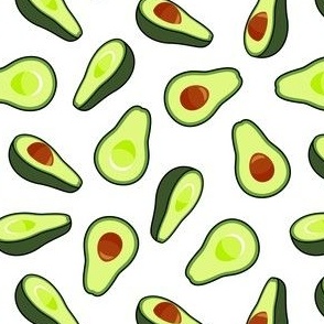 Avocados - avo on white - food - LAD21