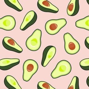 Avocados - avo on pink - food - LAD21