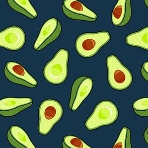 Avocados - avo on dark blue - food - LAD21