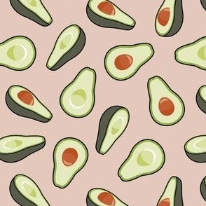 Avocados - avo on blush - food - LAD21