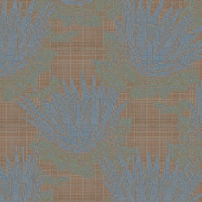 Protea tapestry in blue 