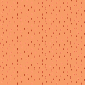 small - boho vertical lines in coral on orange