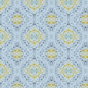 Grey and Yellow Floral