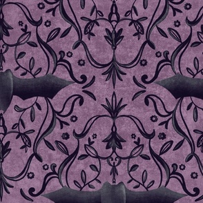 Gothic Bats -Purple (large scale)