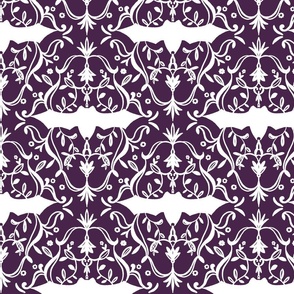 Victorian Gothic Bats - Purple