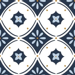 Navy Blue Tiles