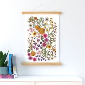 The Pressed Flower Garden Tea Towel and Wall Hanging