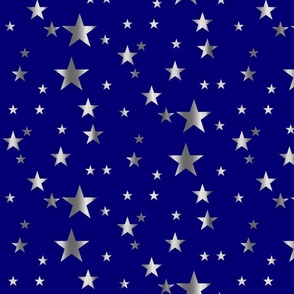 Silver stars on royal blue patriotic