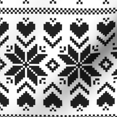 Christmas Star fair isle black