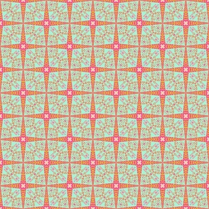 FolkHeart Tiles-Spring 2022-Mint-Hot Pink