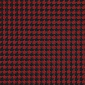 Holiday Red Houndstooth { mid scale }