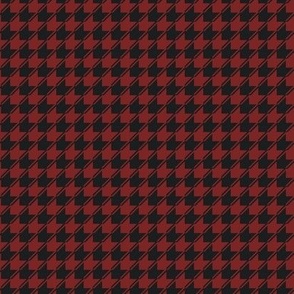 Holiday Red Houndstooth { small scale }