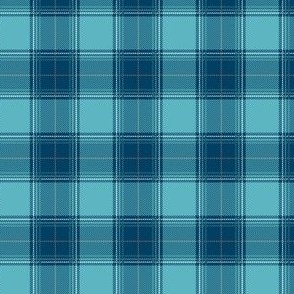 Teal Blue Plaid V01 Small Scale