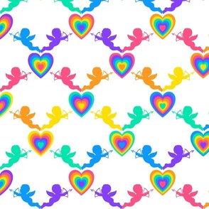 Cherubs and Rainbow Hearts