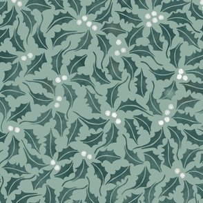 Green & Teal Vintage Holly