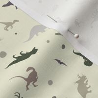 Dino Camo on beige - 6in pattern