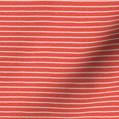 mini micro //  pink stripes on red