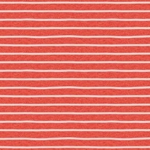 mini micro //  pink stripes on red