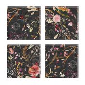 Autumn Fable Floral (charcoal) JUMBO 