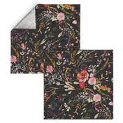 Autumn Fable Floral (charcoal) JUMBO 