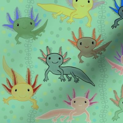quirky axolotls