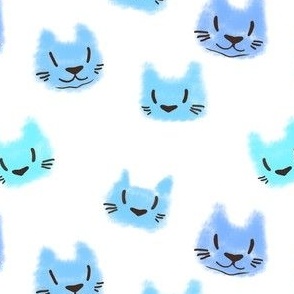 Kitten Faces  Blue