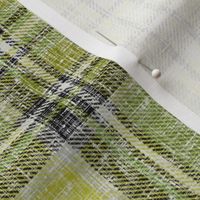 Heathery Stewart Plaid in Mustard, Green, + Chartreuse by Su_G_©SuSchaefer