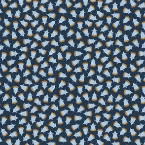 flowers on a navy blue background 8
