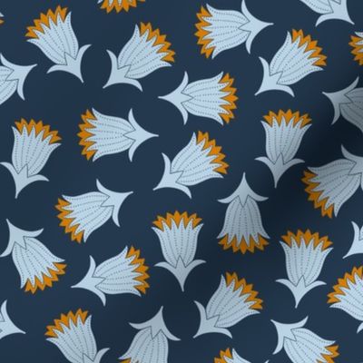 flowers on a navy blue background  12 