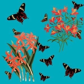 BUTTERFLY MORNING - TERRACE GARDEN COLLECTION (SKY)