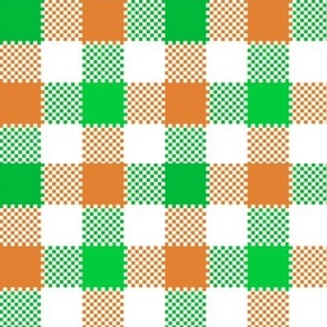 Irish gingham pixelated 