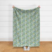 Frogs & Dandelions - Mint Julep Colorway