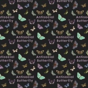 AntiSocial Butterfly Charcoal