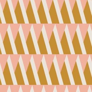 Doing What Triangles Can Lg | Pink & Ochre