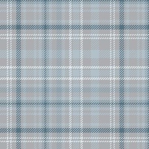 Plaid Crossover:  Grays, blue, & white, Hike to reboot coordinate 