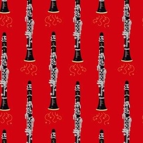 Classy Clarinets on Red
