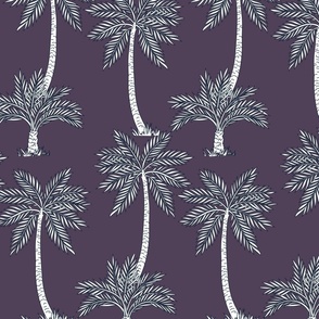 future dusk palm trees pattern-03