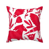Otomi Mexican Pattern Red