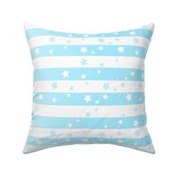 Pastel Blue Stars and Stripes