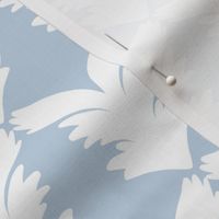 Abstract wings on baby blue 