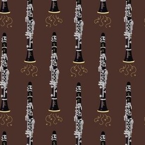Classy Clarinets on Chocolate Brown
