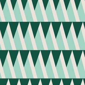 Doing What Triangles Can Lg | Mint & Dark Green