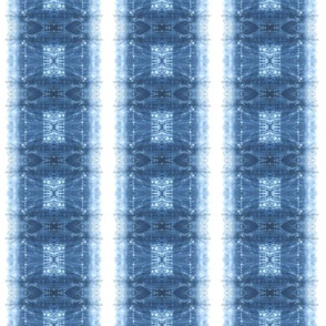 indigo Stitched Shibori Stripes