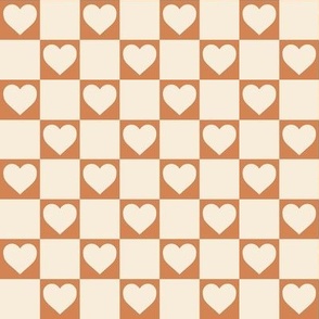 Boho Valentines Muted Check Pattern