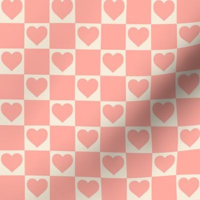  Pink  Checkerboard Valentines Pattern