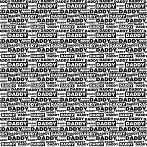 Daddy - white and black
