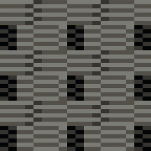 Gnome Blocks -Gray on Gray (small scale)