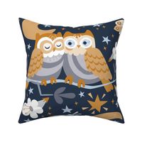 Cozy Owls in the Fall